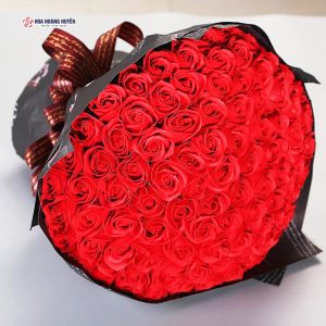 bó hoa sáp đỏ tình yêu (2)