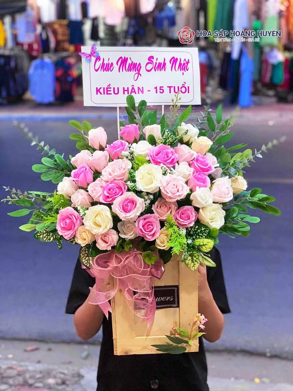 Chậu hoa sáp để bàn GHS-18