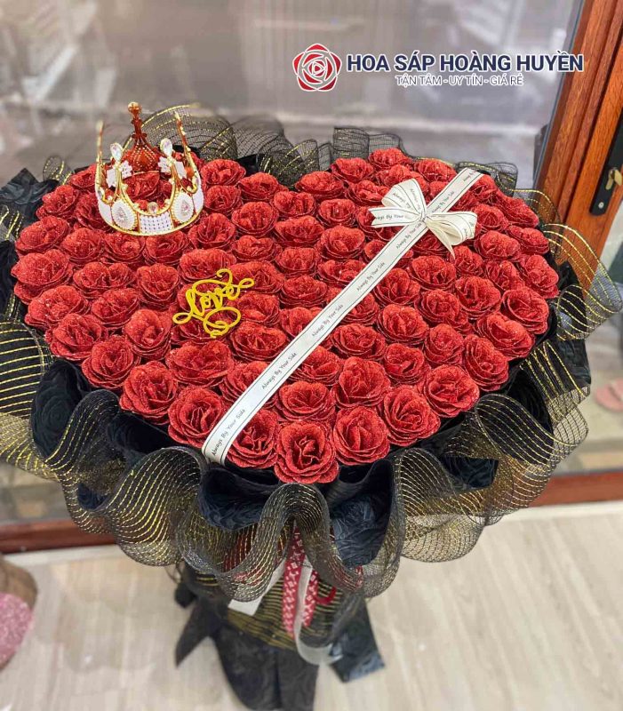 80 bông hoa sáp kim tuyến