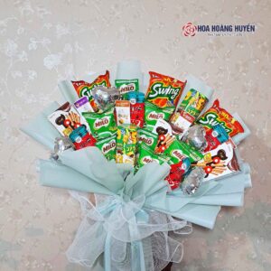 bó hoa bánh kẹo cho bé