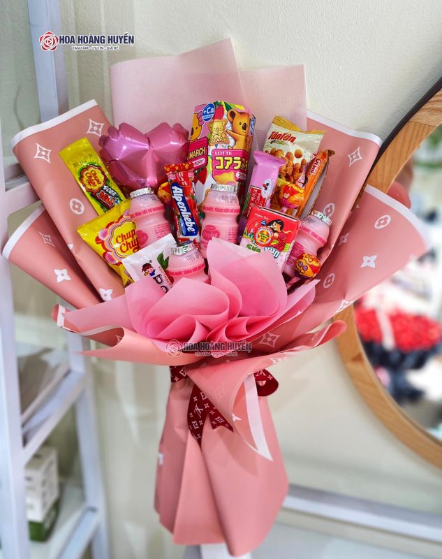 bó hoa bánh kẹo tặng sinh nhật (4)