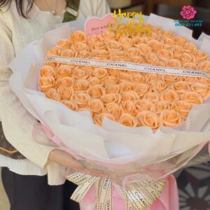 Bó hoa hồng sáp 99 bông