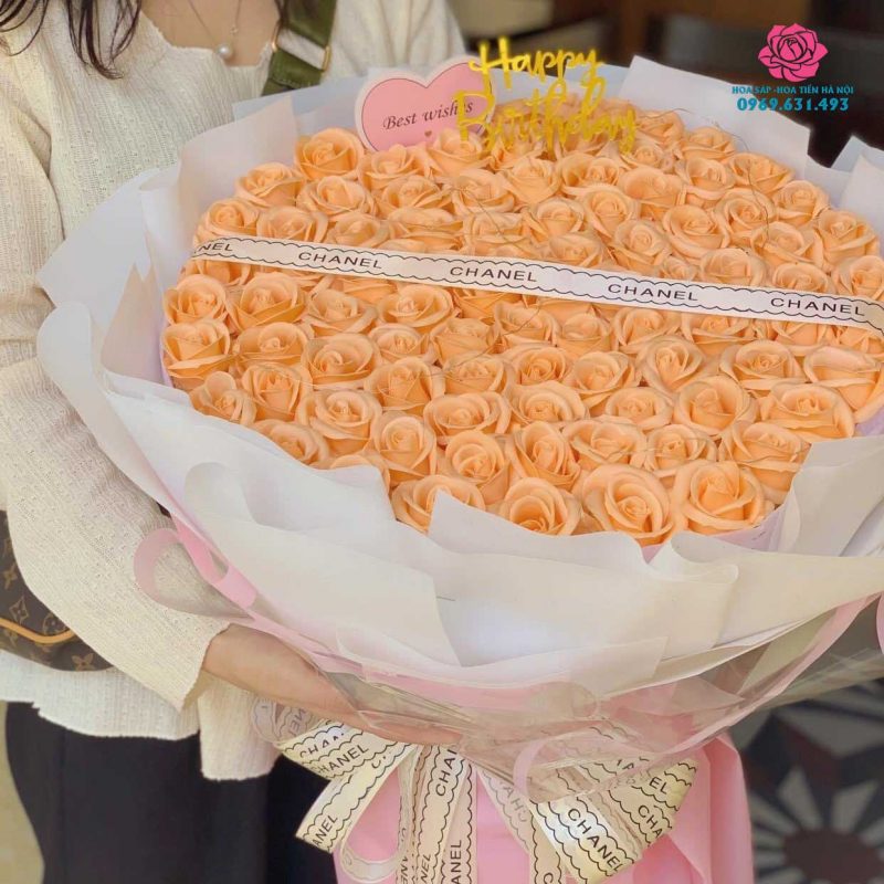Bó hoa hồng sáp 50 bông