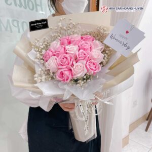 Bó hoa hồng sáp thơm (Tình đầu)