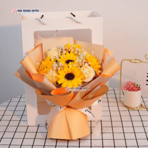bó hoa hướng dương sáp nhỏ xinh (6)
