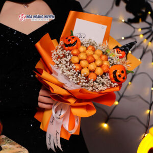 bó hoa kẹo halloween
