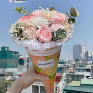 Bó hoa ốc quế