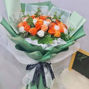bó hoa sáp cam