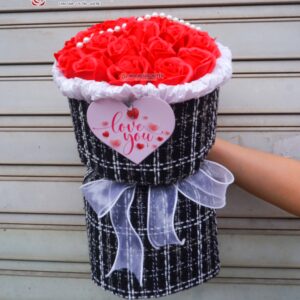 bó hoa sáp để bàn vải dạ (6)