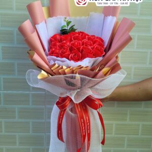 hoa sáp đỏ 20 bông