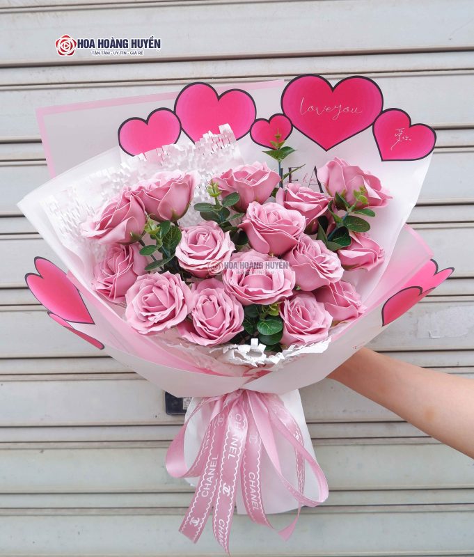 bó hoa sáp -em đầu rồi