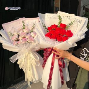 Bó hoa sáp đỏ -Yêu đời