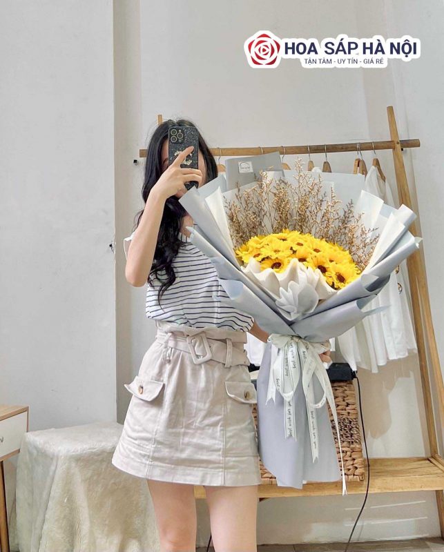 bó hoa sáp hướng dương (điều tuyệt vời nhất)