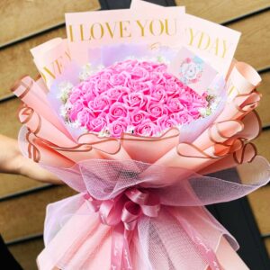 Bó hoa sáp kỷ niệm ngày cưới