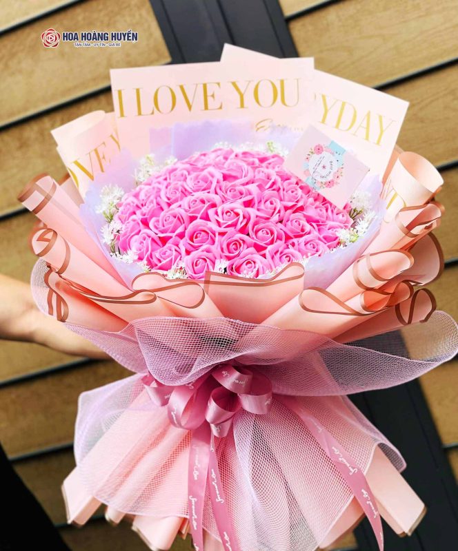 Bó hoa sáp kỷ niệm ngày cưới