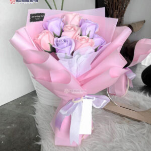 bó hoa sáp nhỏ
