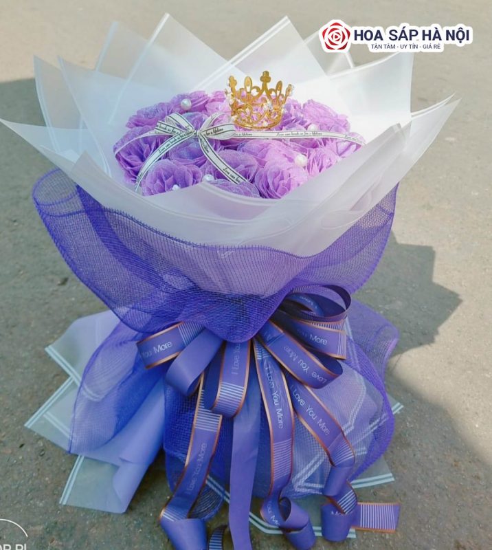 bó hoa sáp nhũ ấn tượng