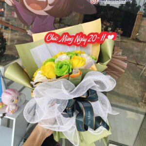 bó hoa sáp tặng cô