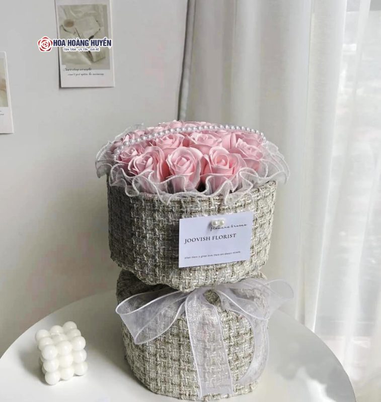 bó hoa sáp vải dạ