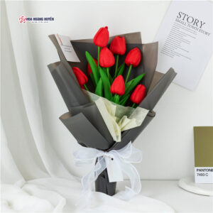 Bó hoa tulip giả -Mặt trời của em