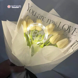 Bó hoa tulip giả -Best Wishes