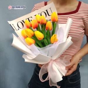 Bó tulip nhân tạo -Nắng đưa tình về