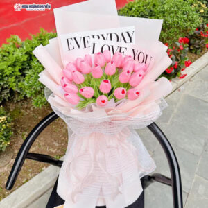 Bó hoa tulip giả đẹp
