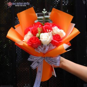 bó hoa sáp nhỏ