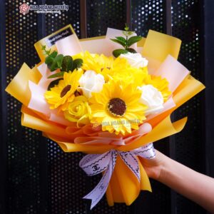 bó hoa sáp nhỏ