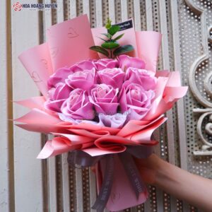 bó hoa sáp nhỏ