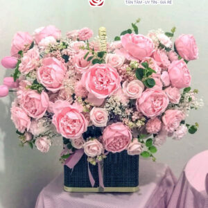 Lẵng hoa sáp GHS-09