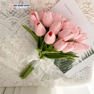 hoa cưới tulip giả