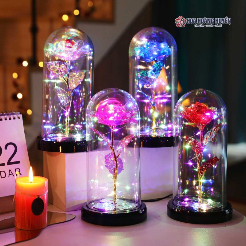 Hoa Hồng Nhân Tạo Có Đèn LED (7)