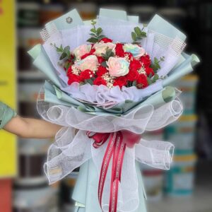 Bó hoa hồng sáp thơm