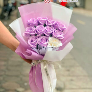 hoa hồng sáp tím