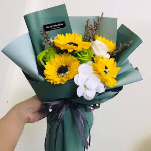hoa hướng dương bằng sáp (2)
