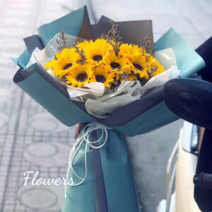 Bó hoa hướng dương sáp