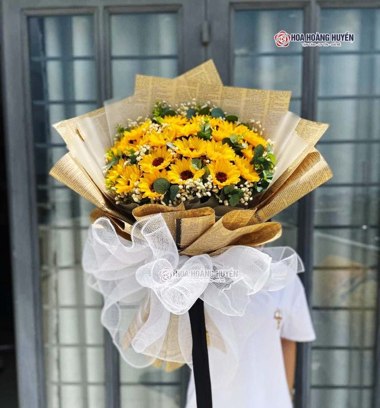 hoa hướng dương sáp