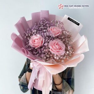 Hoa sáp 3 bông cao cấp