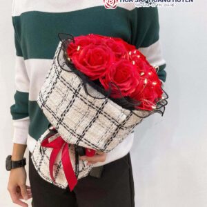 hoa sáp bó vải dạ