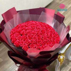 hoa sáp đỏ 50 bông