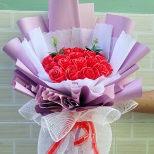 bó hoa sáp đỏ 20 bông