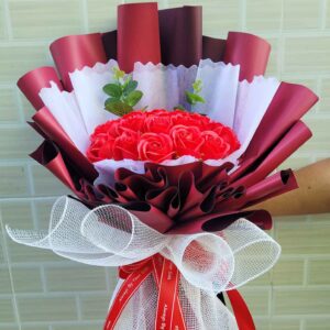 Bó hoa sáp đỏ 20 bông