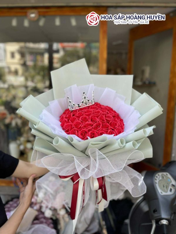 hoa sáp đỏ 35 bông