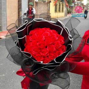 Hoa sáp đỏ 30 bông