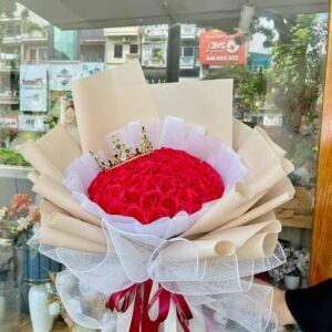 hoa sáp đỏ 35 bông