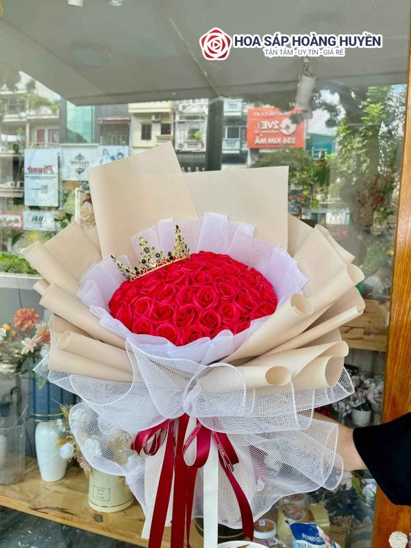 hoa sáp đỏ 35 bông