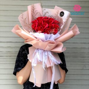 Bó hoa hồng sáp 15 bông