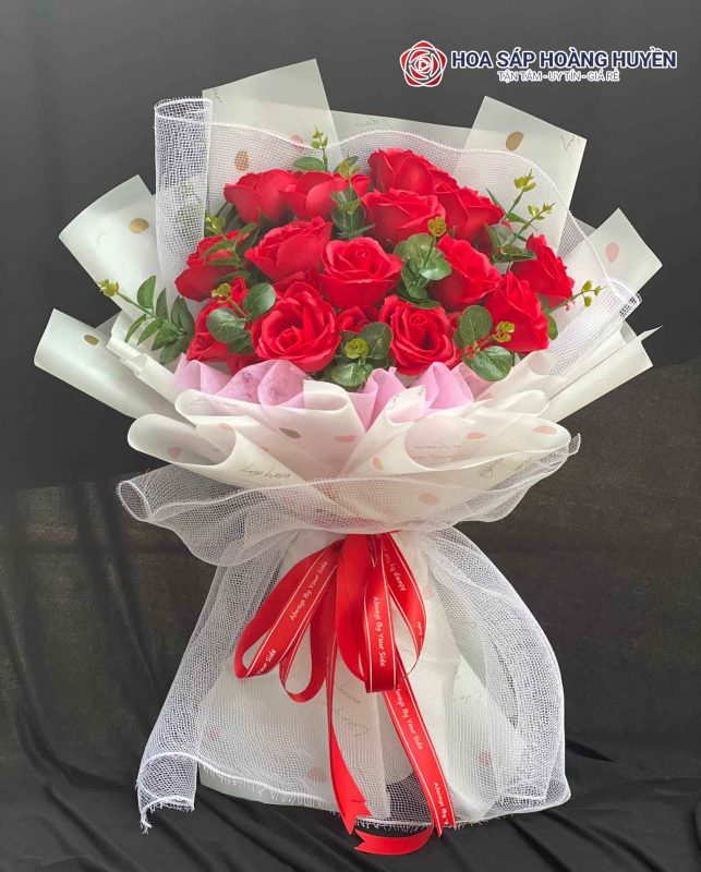 Hoa sáp đỏ 7 lớp