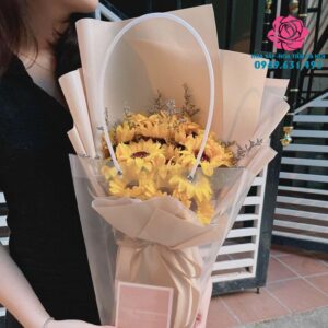 hoa sáp hướng dương 11 bông